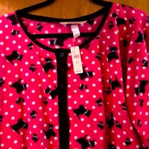 Adorable Pink Sleep Onesie with Scottie Dogs